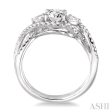 1 Ctw Diamond Engagement Ring with 5 8 Ct Round Cut Center Stone in 14K White Gold Supply