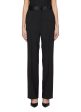 Virgin wool-mohair canvas tuxedo pants - Helmut Lang - Black Online Sale