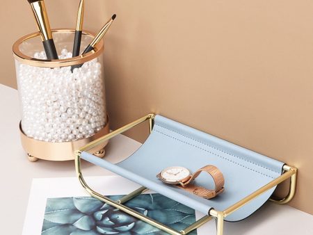 Rose Gold Leather Jewelry Tray Online Sale