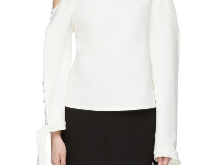 Ode to Psyche  sash cuff one-shoulder top - Elissa McGowan - White Online Hot Sale