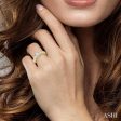 1 1 4 Ctw Diamond Engagement Ring with 1 2 Ct Round Cut Center Stone in 14K Yellow Gold Online Sale