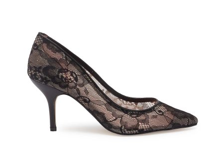 Sophia  floral guipure lace pumps Online now