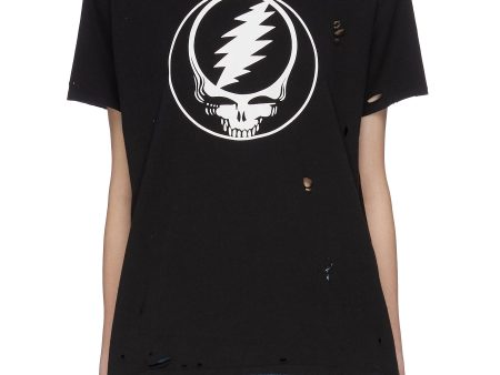 Steal Your Face  graphic print distressed T-shirt - R13 - Black Online now