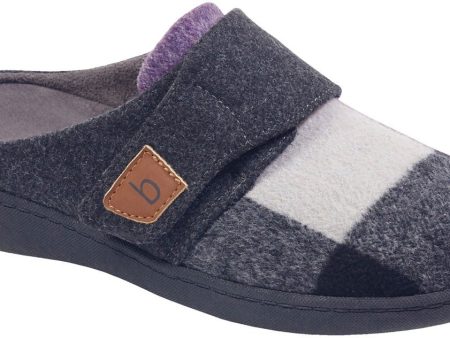 Biotime Women s Amity Grey Purple Slipper Fashion