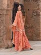 Mulmul Organza Satin Ainah Burnt Orange Kurta with Mulmul Organza Satin Ainah Burnt Orange Sharara Online Hot Sale