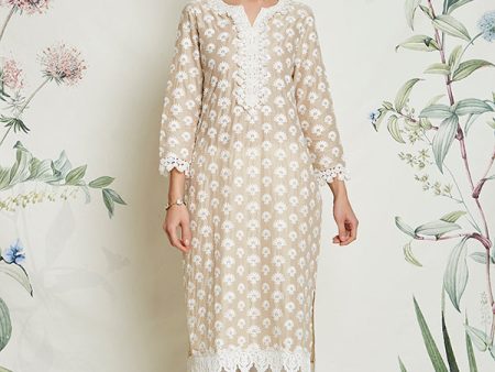 HOLLY KURTA (BEIGE) Supply