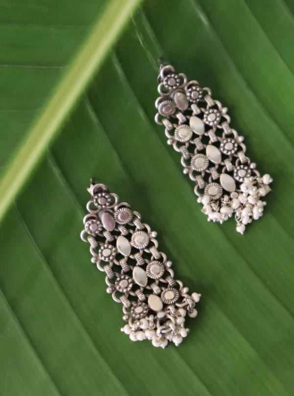 Aalok Silver Earrings Discount