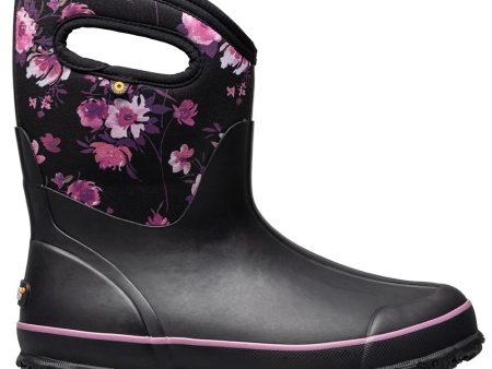 Bogs Women s Classic Mid Painterly Black Multi Flowers Sale