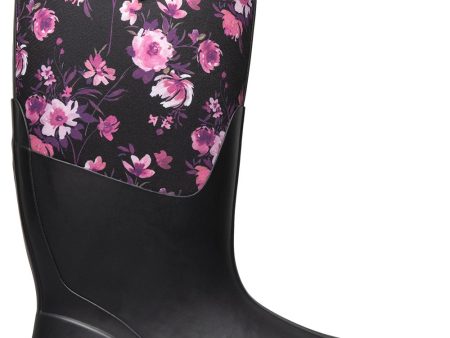 Bogs Women s Classic Tall Painterly Black Multi Flowers Online