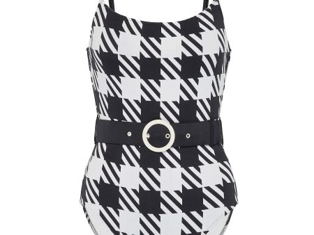 The Nina  belted gingham check one-piece swimsuit - Solid & Striped - Multi-colour Cheap