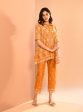 Mulmul Cotton Prue Orange Shirt With Mulmul Cotton Prue Orange Pant For Cheap