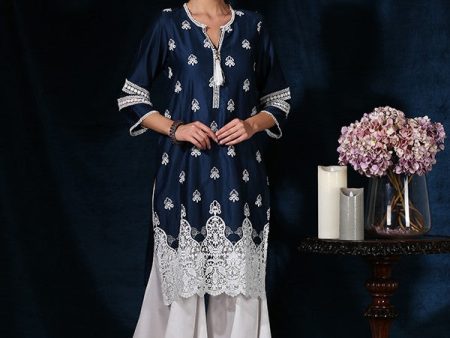 Willowbrook Kurta (Navy Blue) Hot on Sale