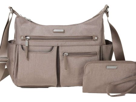 Baggallini Anywhere Hobo Tote Portobello Shimmer Online Hot Sale