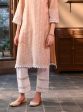 Mulmul Cotton Fila Beige Kurta Discount