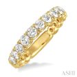 1 1 5 Ctw Diamond Matching Wedding Band in 14K Yellow Gold Supply