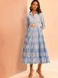 Mulmul Ombre Cotton Meg Blue Dress Supply