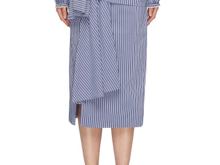 Close Enough  ruched drape stripe skirt - C MEO COLLECTIVE - Multi-colour Cheap