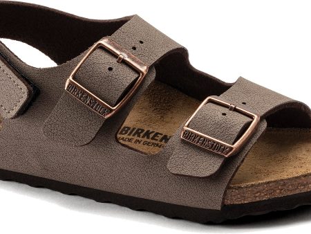 Birkenstock Milano Velcro Kids Mocha Birko Flor Online Hot Sale