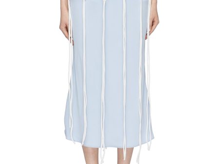 Macramé fringe skirt - Christopher Esber - Blue Online now