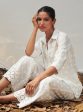 Mulmul Cotton Caspia White Shirt With Mulmul Cotton Caspia White Pant For Cheap