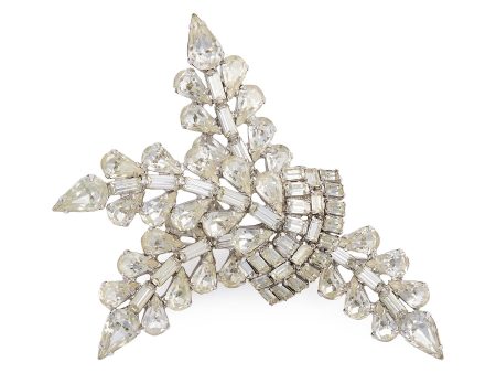 Diamanté brooch - Stazia Loren - Metallic on Sale