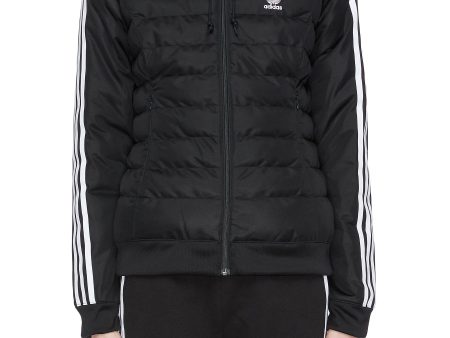 3-Stripes sleeve hooded slim fit puffer jacket - adidas - Black on Sale