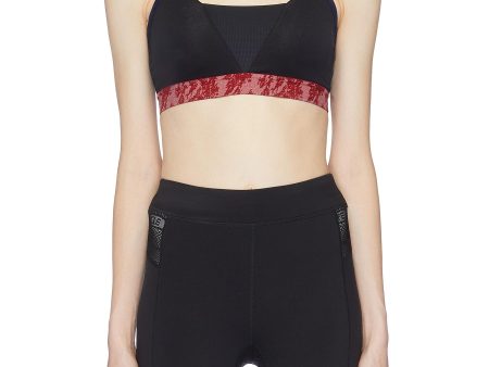 Mesh panel colourblock sports bra - Particle Fever - Multi-colour Cheap