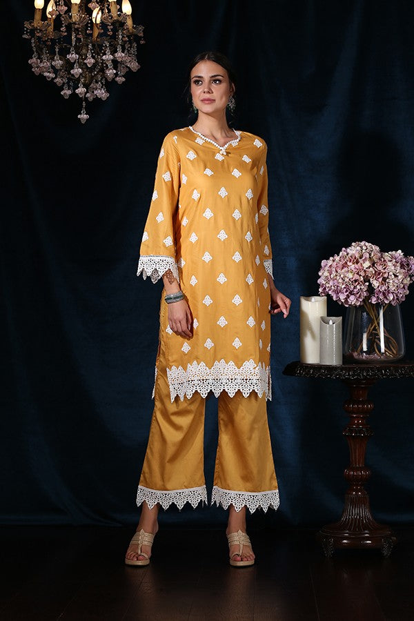 Coral Bells Kurta Mustard Supply