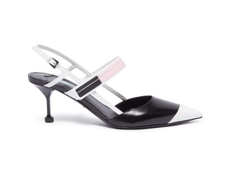 Colourblock strappy slingback pumps - Prada - Multi-colour Sale