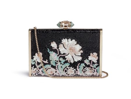 Tall Slender Rectangle  floral crystal pavé minaudière - Judith Leiber - Multi-colour,Metallic Online Hot Sale