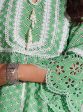 Mulmul Cotton Arris Green Anarkali  Kurta Online