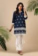 Aster Kurta Navy Blue Supply