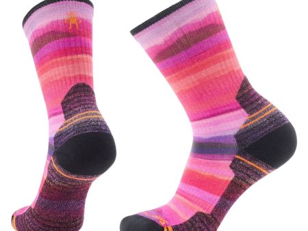 Smartwool Women s Hike Hilltop Daydream Print Crew Power Pink Discount