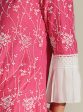 Mulmul Cotton Carmen Pink Kurta Hot on Sale