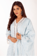 Mulmul Cotton Mollie Light Blue Kurta Online Hot Sale