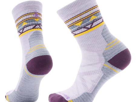 Smartwool Women s Hike Zig Zag Valley Mid Crew Light Cushion Socks Purple Eclipse Hot on Sale