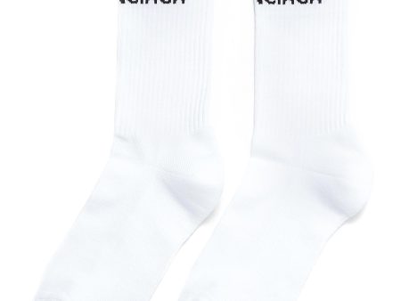 Logo intarsia socks - Balenciaga - White For Discount