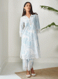 Mulmul Cotton Carrara Blue Kurta Sale