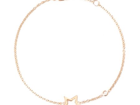 Diamond 18k yellow gold star charm bracelet - LC Collection Jewellery - Metallic Cheap