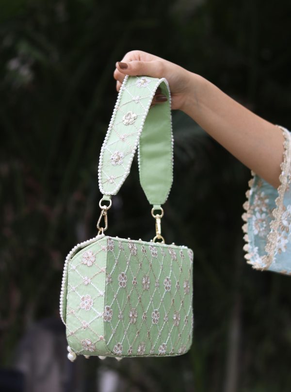 Mulmul Ella Green Flap Bag For Discount