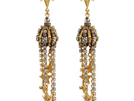 Reach For The Stars  chandelier drop earrings - Erickson Beamon - Metallic For Discount