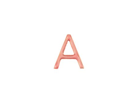 Enamel letter charm – A - Loquet London - Metallic Discount