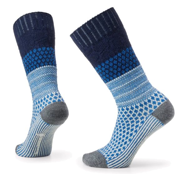 Smartwool Everyday Popcorn Cable Crew Socks Full Cushion Deep Navy Online Sale