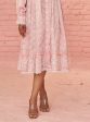 Mulmul Cotton Viv Dusty Pink Long Dress on Sale