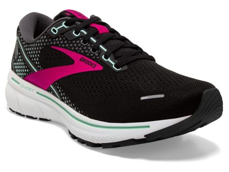 Brooks Women s Ghost 14 Black pink Running Shoe Online Hot Sale