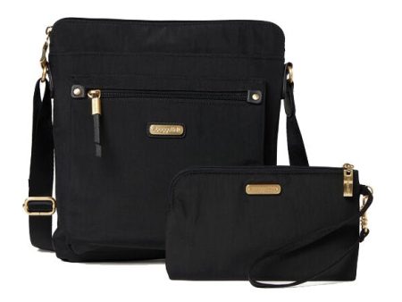 Baggallini Go Bagg Black with Gold on Sale