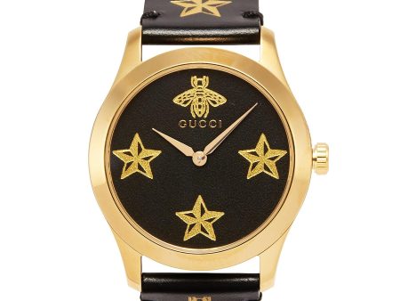 G-Timeless  bee star print 38mm watch - Gucci - Metallic Online Hot Sale