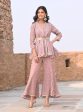 Mulmul Banarsi Chashni Lilac Top with Mulmul Banarsi Chashni Lilac Pant Cheap