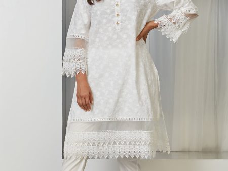 Ivy white kurta For Discount