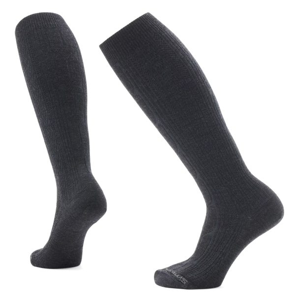 Smartwool Everyday Lifestyle Cable Knee High Socks Charcoal Online Sale